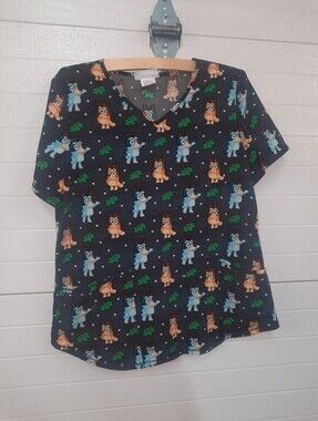 Bluey Scrub Top